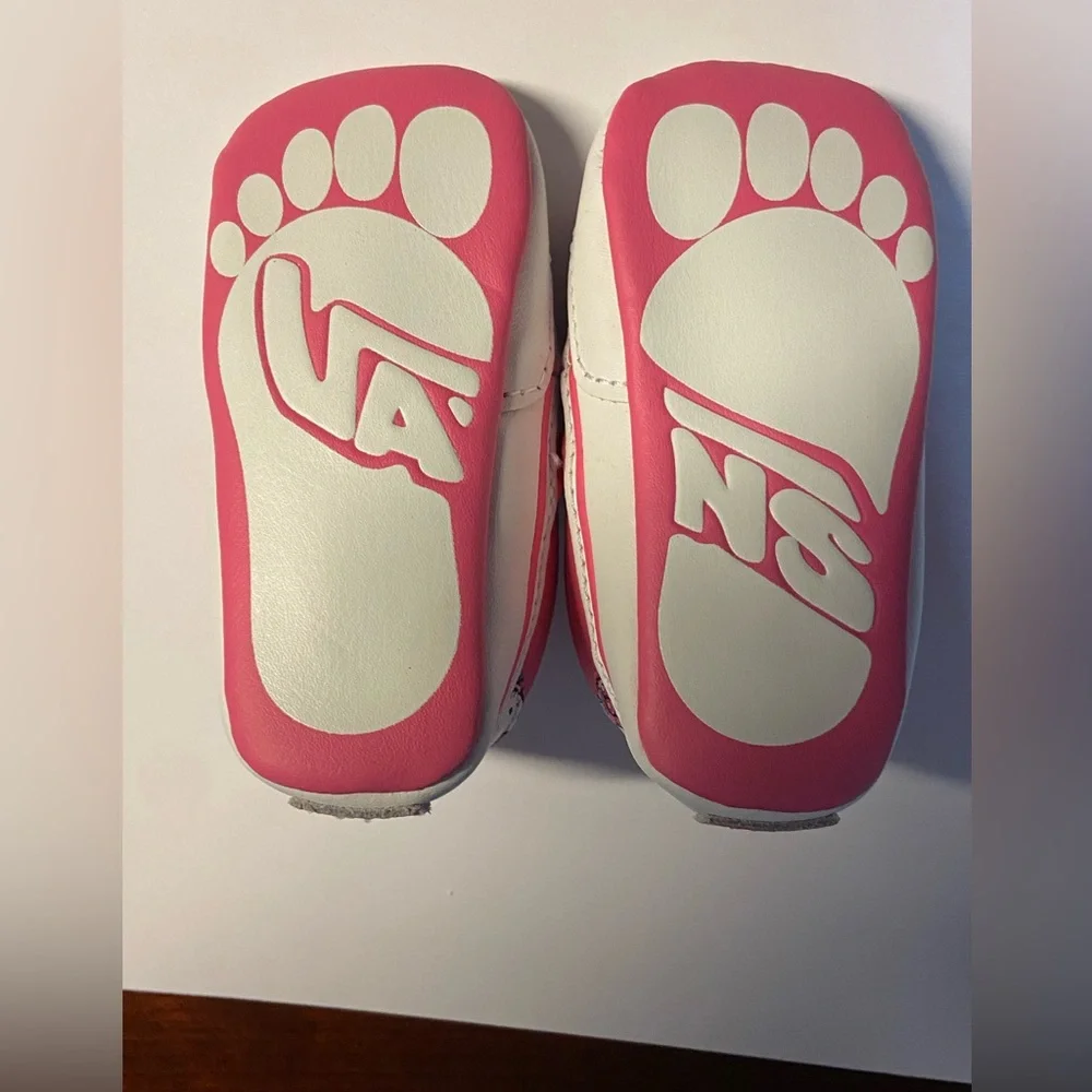 Vans Hello Kitty Pink and White Baby Walker Shoes
